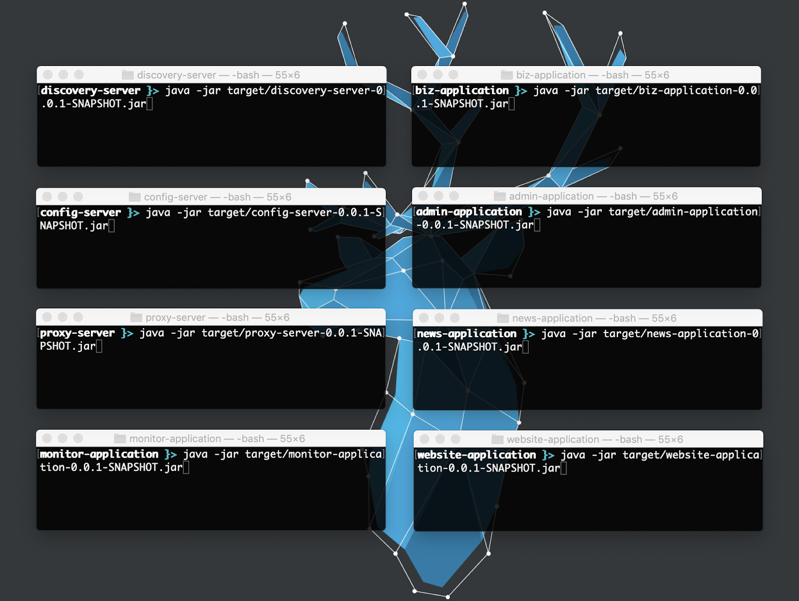 Ejecutando microservicios